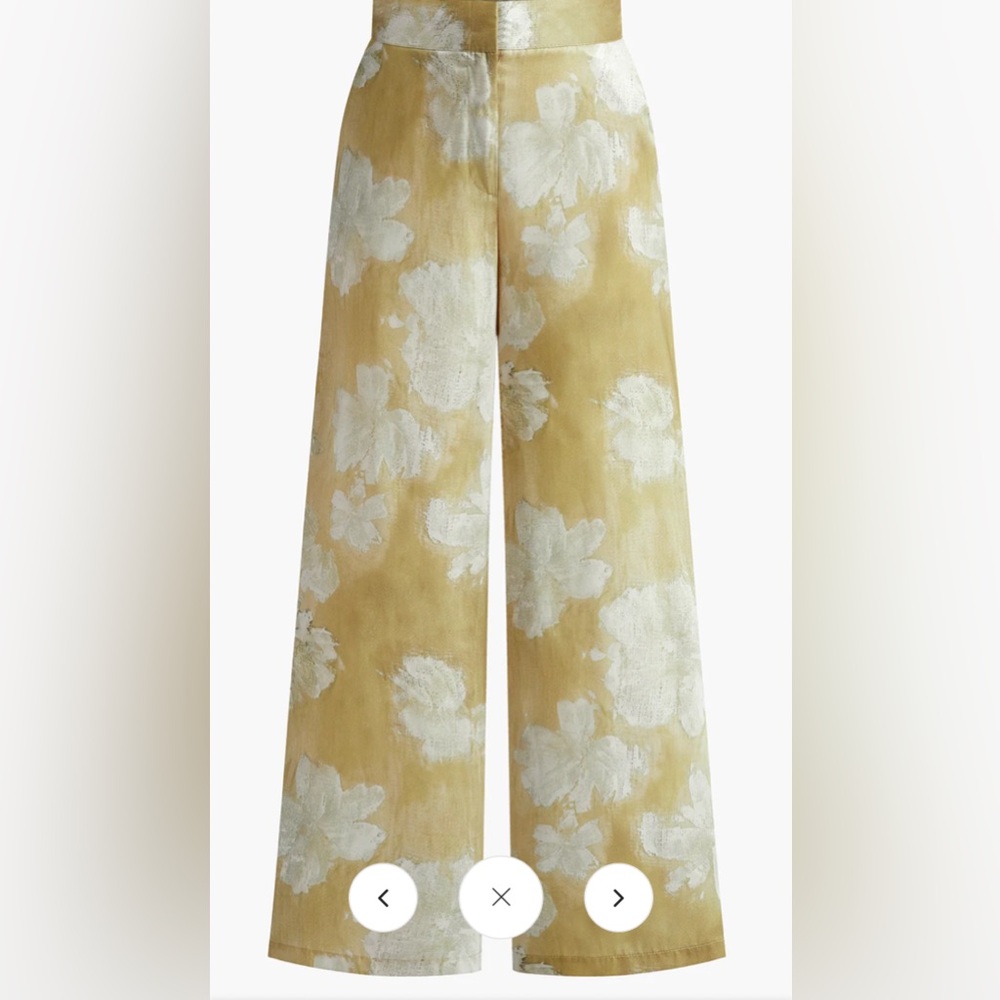 Commense Romance Floral Printed Straight Pants NWT